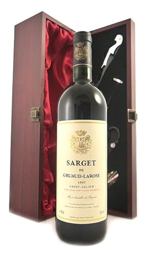 Chateau Gruaud Larose Sarget de Gruaud Larose 1997 Saint Julien (Red wine) in einer mit Seide ausgestatetten Geschenkbox, da zu 4 Weinaccessoires, 1 x 750ml von vintagewinegifts