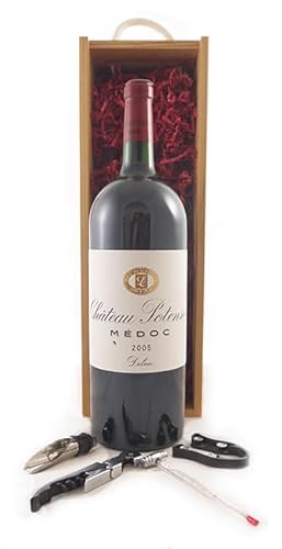 Chateau Potensac 2005 Bordeaux MAGNUM (Red wine) in einer Geschenkbox, da zu 4 Weinaccessoires, 1 x 1500ml von vintagewinegifts