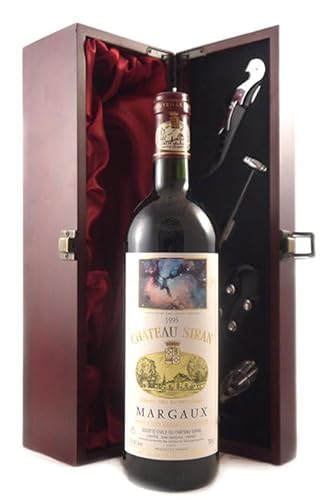 Chateau Siran 1995 Margaux Grand Cru Exceptionnel (Red wine) in einer mit Seide ausgestatetten Geschenkbox, da zu 4 Weinaccessoires, 1 x 750ml von vintagewinegifts