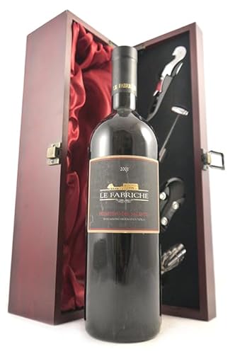 La Fabriche 2001 Primitivo Del Salento (Red wine) in einer mit Seide ausgestatetten Geschenkbox, da zu 4 Weinaccessoires, 1 x 750ml von vintagewinegifts