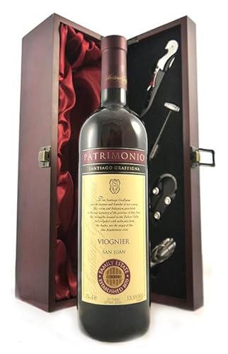 Viognier San Juan 2004 Patrimonio (White wine) in einer Geschenkbox, da zu 4 Weinaccessoires, 1 x 750ml von vintagewinegifts