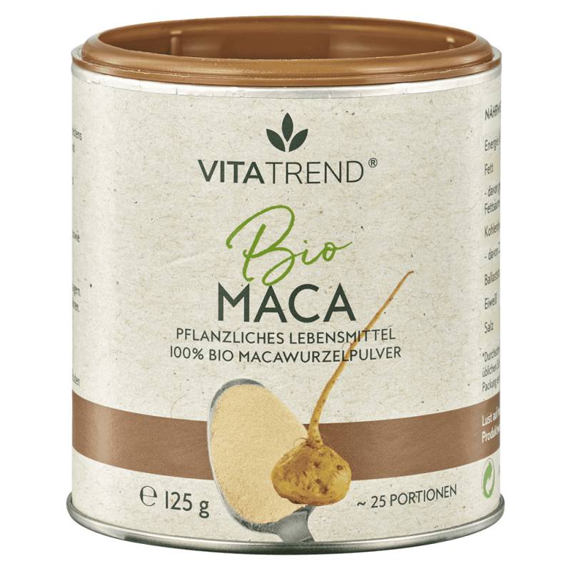 Bio Maca Pulver 125g von vitatrend