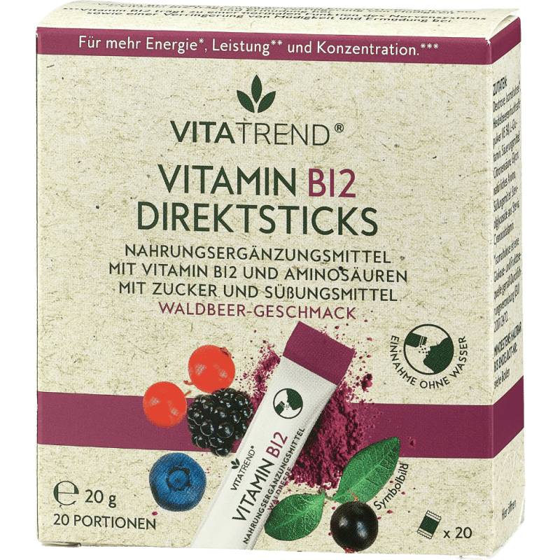 Vitamin B12 Direktsticks von vitatrend