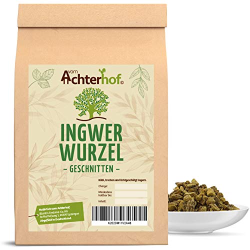 1 kg Ingwerwurzel geschnitten getrocknet Ingwer Tee Kräutertee vom-Achterhof von vom-Achterhof