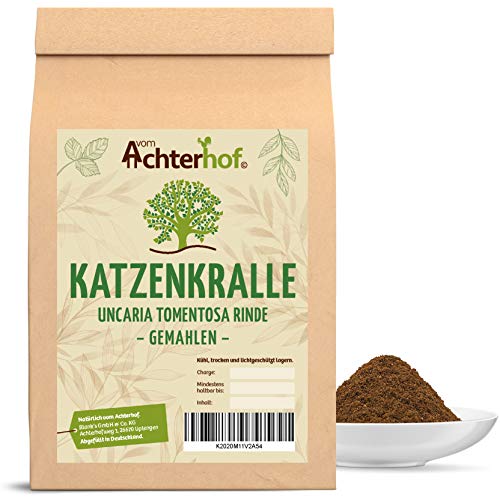 1 kg Katzenkralle Pulver Una de gato uncaria tomentosa cats claw Katzenkralle gemahlen Rückstandskontroliert von vom-Achterhof