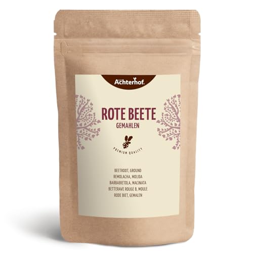 Rote Beete Pulver 100g | erdig, herzhaft und süß | roh und gekocht verwendbar | ideal zum Färben von Lebensmitteln | vom Achterhof von vom-Achterhof