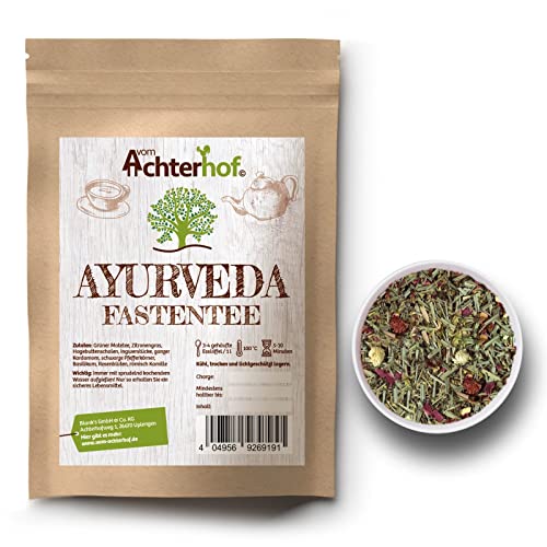 Ayurveda Fastentee 100g | aromatisch, kräftig und vollmundig | 100% naturrein | ohne Zusatz jeglicher Füllstoffe | schmeckt warm und kalt und erleichtert gewiss jede Fastenzeit | vom Achterhof von vom-Achterhof