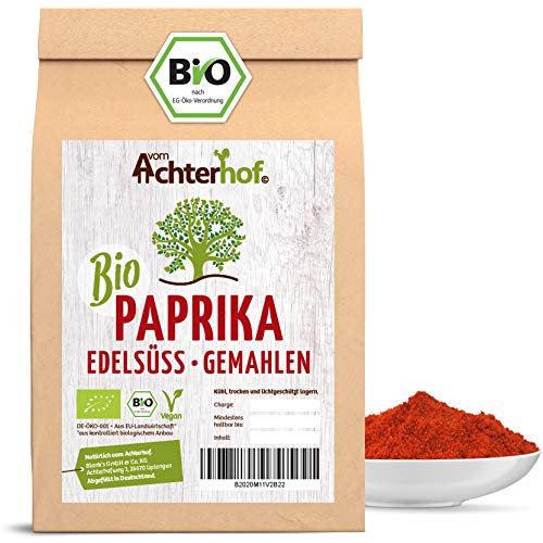 Bio Paprika edelsüß rot gemahlen (1kg) | Paprikapulver süß | PREMIUM Gewürz vom Achterhof von vom-Achterhof