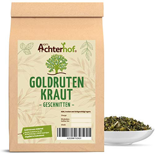 Goldrutenkraut geschnitten getrocknet 100 g Goldrutentee - Goldrutenkraut-Tee Goldrute vom-Achterhof von vom-Achterhof