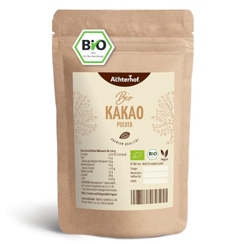 Kakao Pulver Bio 500g | Kakao-Pulver mit feinstem Aroma | naturbelassen und nicht alkalisiert | vom Achterhof von vom-Achterhof