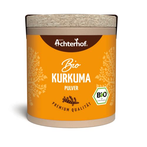 Kurkuma Pulver Bio 50g | fein gemahlene Kurkumawurzel | Bio-Qualität | ideal zur Zubereitung einer Goldenen Milch | vom Achterhof von vom-Achterhof