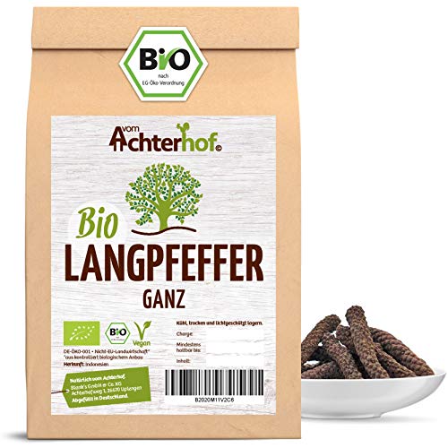 Langpfeffer ganz BIO | 250g | bengalischer Langer Pfeffer | Stangenpefffer | Piper longum von vom-Achterhof