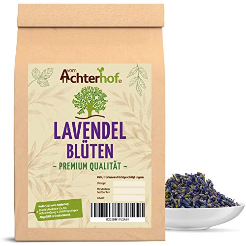 Lavendelblüten getrocknet 1000g | original französischer Lavendel der Provence | Neue Ernte | Lavendel 100% natürlich - Lebensmittelqualität | vom Achterhof von vom-Achterhof