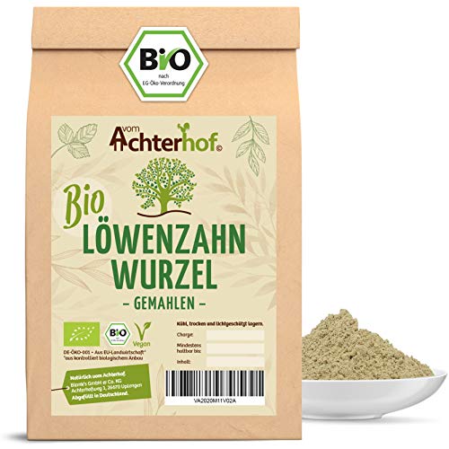 Löwenzahnwurzel Pulver BIO (250g) | LÖWENZAHNWURZELPULVER | Löwenzahn-Wurzel gemahlen| natürlich vom Achterhof von vom-Achterhof