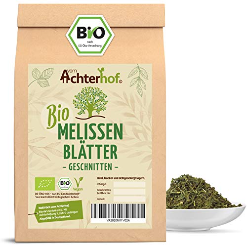 Melissentee BIO | 250g | 100% Melisse ohne Zusätze | Melissenblätter Tee getrocknet geschnitten lose | vom Achterhof von vom-Achterhof