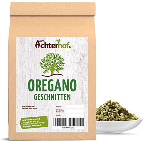 Oregano geschnitten 100g | Oregano getrocknet und gerebelt | italienische Kräuter | Oreganoblätter zum Würzen | Premium Gewürz | vom Achterhof von vom-Achterhof