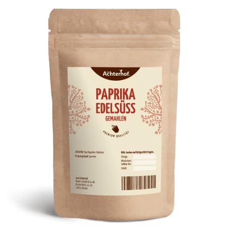 Paprika Edelsüss gemahlen 250g | mild würzig und aromatisch | frei von künstlichen Farbstoffen und Aromen | vom Achterhof von vom-Achterhof