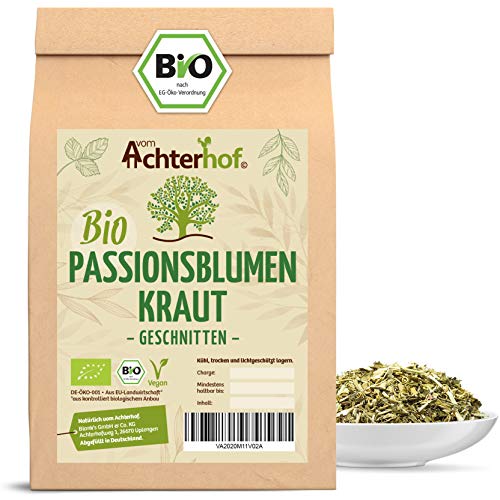 Passionsblumenkraut-Tee BIO (100g) Passionsblumen-Tee lose geschnitten von vom-Achterhof