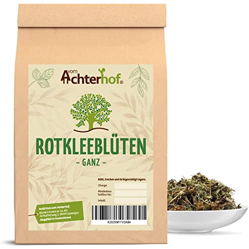 Rotkleeblüten 100g | ganze Rotkleeblüten | verleiht einen süß-sommerlichen Geschmack | beliebtes Speise und Nutzkraut | vom Achterhof von vom-Achterhof