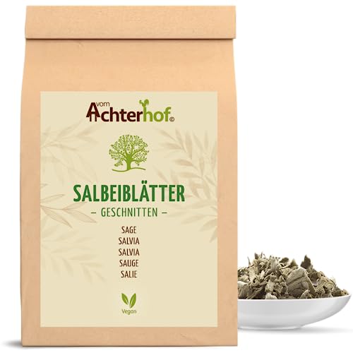 Salbei 100g | Salbeiblätter getrocknet und geschnitten | Salbeitee | Salbei-Gewürz | vom Achterhof von vom-Achterhof