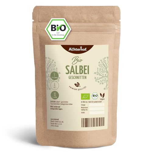 Salbei Bio 1000g | Salbeiblätter getrocknet und geschnitten | naturrein in Bio-Qualität | Salbeitee | vom Achterhof von vom-Achterhof