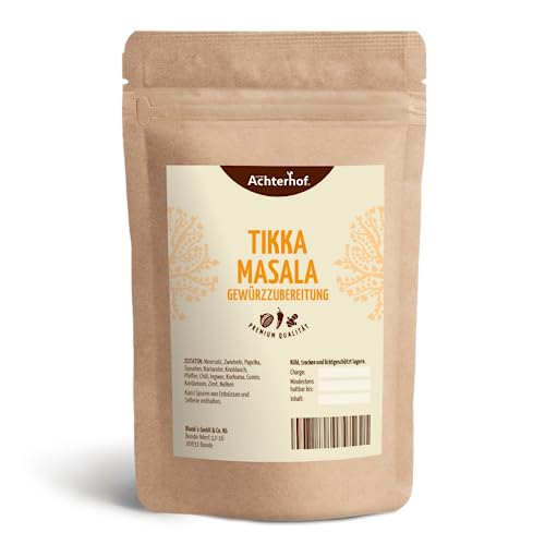 Tikka Masala Gewürzzubereitung 100g | für traditionelle indische Gerichte | aus ayurvedischen Gewürzen | mit Cumin und Korriander |vom Achterhof von vom-Achterhof