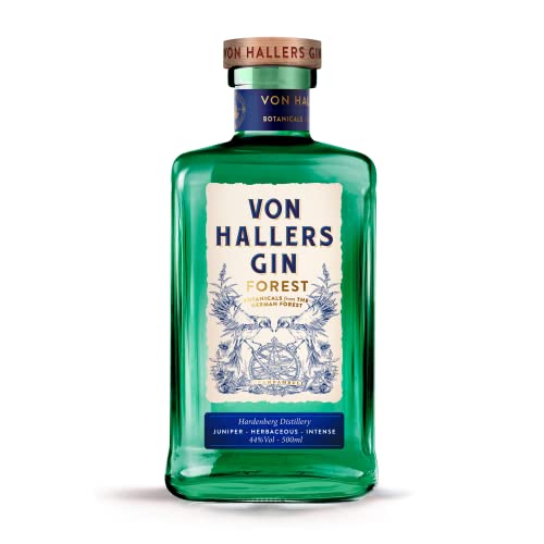 VON HALLERS GIN FOREST - kräftige Wacholderbeere, Zirbelkiefer und Enzian - würzig intensiver Gin mit Botanicals aus dem deutschen Wald von von Hallers