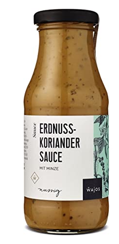 Erdnuss Koriander Sauce mit Minze Wajos 245ml von wajos