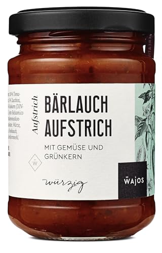 Wajos Bärlauch Aufstrich,175g: Veganer Aufstrich mit Gemüse und Grünkern, Gemüseaufstrich für vegane Genießer von wajos