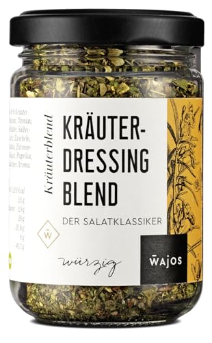 Wajos Kräuterdressing Blend, 45g: Salatdressing Gewürzsalz vegan, der Salatklassiker für Gurken-, Blatt- und Kartoffelsalat von wajos