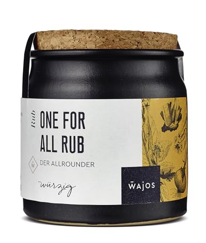 Wajos One for all Rub 55g - Allrounder Würzmischung für Grillen & BBQ. Vegan, würzig. Der BBQ Rub zum Grillen! von wajos