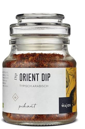 Wajos Orient Dip, 90g: vegane & pikante Würzmischung, Alternative zu arabischen Gewürzen, ideal für Couscous, Lamm- oder Rindfleisch von wajos