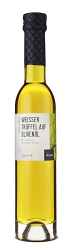 Wajos Weißer Trüffel auf Olivenöl 250ml – Olivenölzubereitung mit Nativem Olivenöl Extra, Öl, Essig & Dressings von wajos