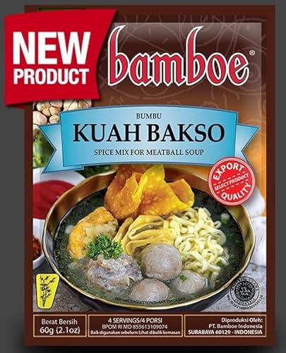 Bamboe Kuah Bakso, indonesische Gewürzmischung für Fleischbällchensuppe, 60 g Halal von warung padang