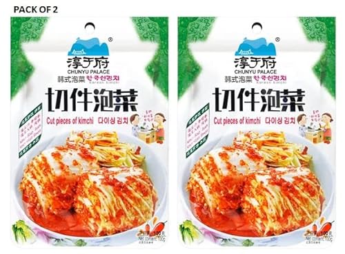 Chunyu Palace Korean Kimchi – Schnittstücke von Kimchi, 100 g, 2 Stück von warung padang