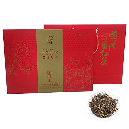 250 g Yingde Schwarztee, Ying Hong No9 Chinesischer Schwarztee Geschenkbox, Kung Fu Tee für Teeliebhaber Teezeremonie Geschenk zum Valentinstag von TOTITOM