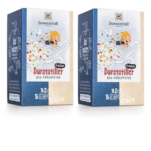 Sonnentor Bio Bengelchen Durststiller Früchte Tee Doppelkammerbeutel (2x je 18 Beutel) - Bio-Früchteteemischung für Kinder ab 1 Jahr, speziell für Kleinkinder - AT-BIO-301 von yellow MEDIA