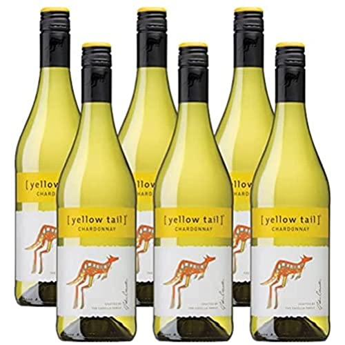 Yellow Tail Chardonnay Halbtrocken - Aromatischer Weißwein aus Australien (6 x 0.75l) von yellow tail