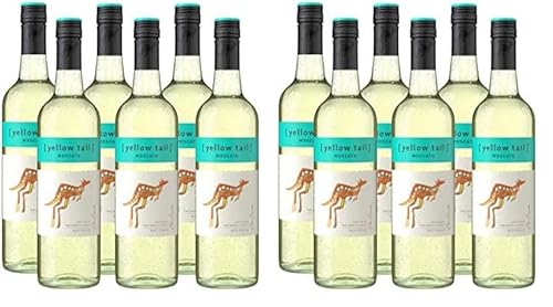 Yellow Tail Moscato – Lieblicher Weißwein aus Australien mit 7,5 Prozent vol. Alkohol (6 x 0,75l) (Packung mit 2) von yellow tail