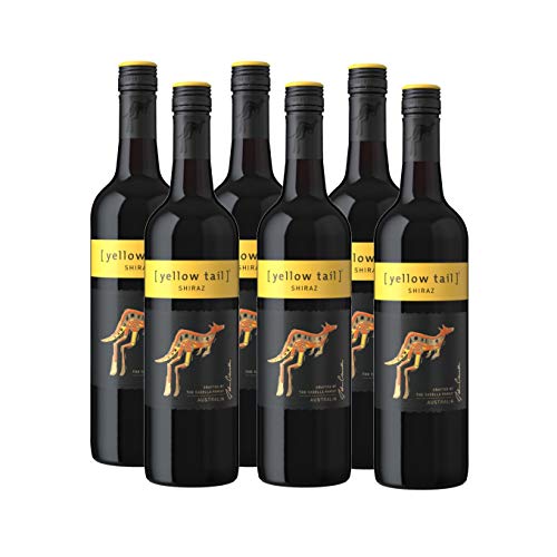 Yellow Tail Shiraz – Halbtrockener, aromatischer Rotwein aus Australien (6 x 0.75l) von yellow tail