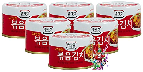 yoaxia ® - 6er Pack - [ 6x 160g ] Napa Kohl Kimchi KIM CHI / Kimchee aus Korea + ein kleiner Glücksanhänger gratis von yoaxia