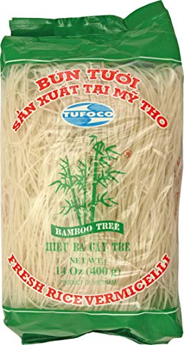 yoaxia ® Marke - [ 400g ] BAMBOO TREE Vietnam Reisnudeln / Bun Tuoi / Rice Noodle Vermicelli von yoaxia Marke