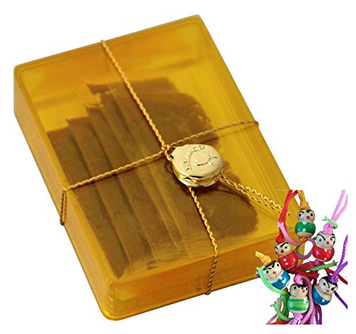 yoaxia ® Marke Set - [ 1g (5x0,2g) ] Spanischer Safran als Pulver / Safranpulver / gemahlen + ein kleines Glückspüppchen - Holzpüppchen von yoaxia Marke