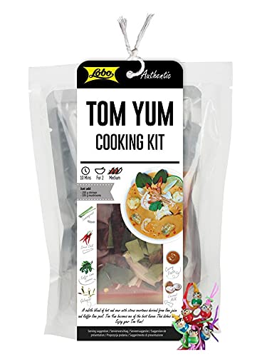 yoaxia ® Marke Set - [ 260g ] Tom Yum Suppen Kochset Thai Style Würzpaste / Asiatische Tom Yum Paste + ein kleiner Glücksanhänger gratis von yoaxia Marke