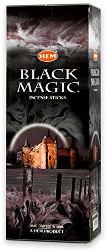 yoaxia ® - 120 Räucherstäbchen [ BLACK MAGIC - SCHWARZE MAGIE ] handgerollte Räucherstäbchen aus Indien von yoaxia