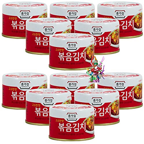 yoaxia ® - 12er Pack - [ 12x 160g ] Napa Kohl Kimchi KIM CHI / Kimchee aus Korea + ein kleiner Glücksanhänger gratis von yoaxia