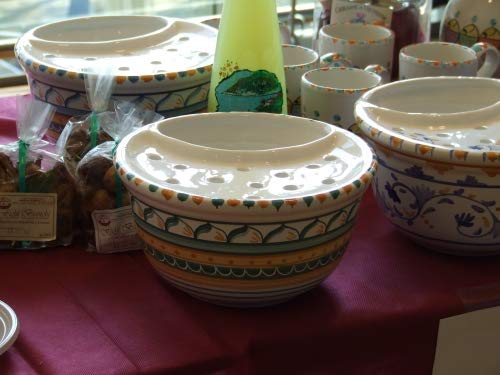 Mozzarelliera in Keramik aus Vietri von youdreamitaly