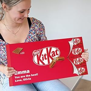 KitKat Riegel personalisiert mit Namen und Botschaft - Personalisierte Schokoladentafel für besondere Anlässe (Giant KitKat) von your surprise