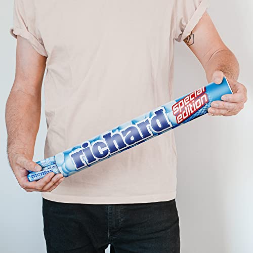 Mega Mentos Rolle personalisiert - Personalisier diese XXL Mentos Rolle mit Namen und Botschaft, mit 21 Mentosrollen in der Geschmackssorte (Mint) von your surprise