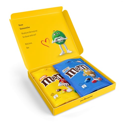 M&Ms personalisierte Schokoladen-Geschenkbox – Gestalten Sie Ihre M&Ms-Milchschokoladenbox individuell, das perfekte Geschenk für Frauen, Geschenk für Männer von your surprise